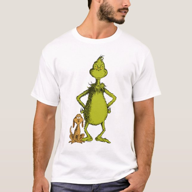 Schnürsenkel | Max & Grinch-Stanz T-Shirt (Vorderseite)