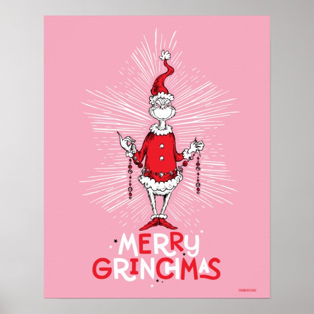 Schnürsenkel | Merry Grinchmas Poster (Vorne)