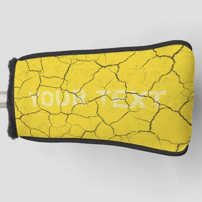 Schnürsenkel-Senf Golf Headcover (Vorderseite)
