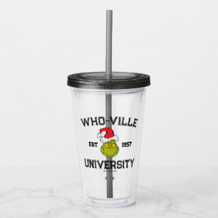 Schnürsenkel Who-ville University Est 1957 Acryltrinkbecher