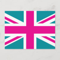 Schock Pink Union Jack British(UK) Flag