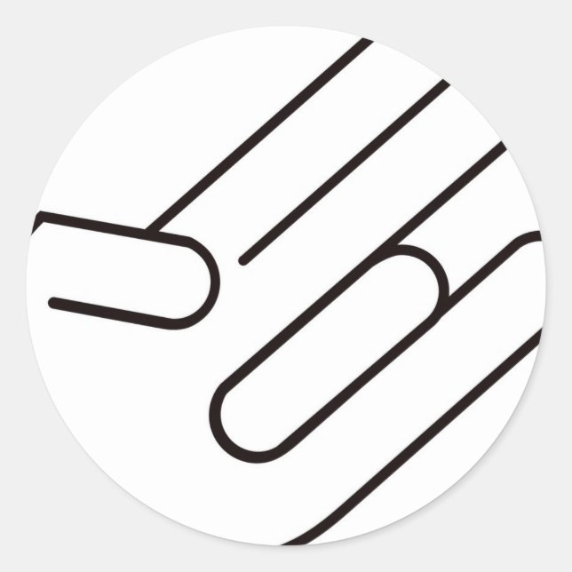 Schock Runder Aufkleber (Vorderseite)