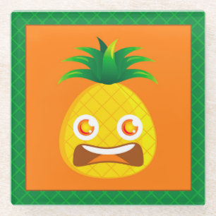 Schockierender Ananas-Untersetzer Glasuntersetzer