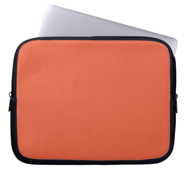Schockierender Orange-Laptop-Sieb Laptopschutzhülle (Vorderseite)