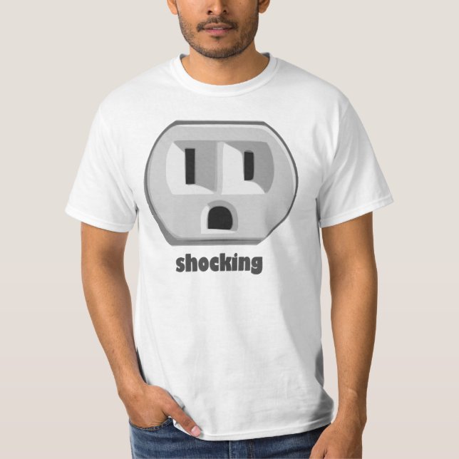 Schockierender Strom-Wand-Ausgang T-Shirt (Vorderseite)