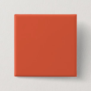 Schockierendes Orange Quadrat Pin-back Button