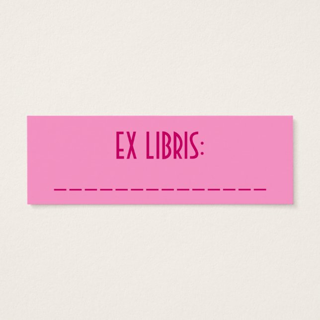 schockierendes rosa Lesezeichen (Rückseite)