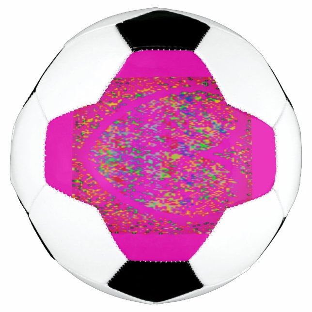 SCHOCKIERPINK-GLITZER SEHEN FUSSBALL AUS FUßBALL (Vorderseite)