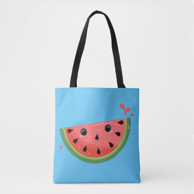 Schockierte Kawaii Watermelon Tasche (Vorderseite)