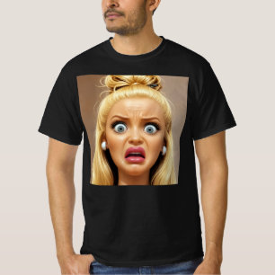 Schockierte Puppe Lustiges Meme-Shirt, Ekelhafte P T-Shirt