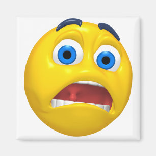 Schockiertes Emoji-Design Magnet