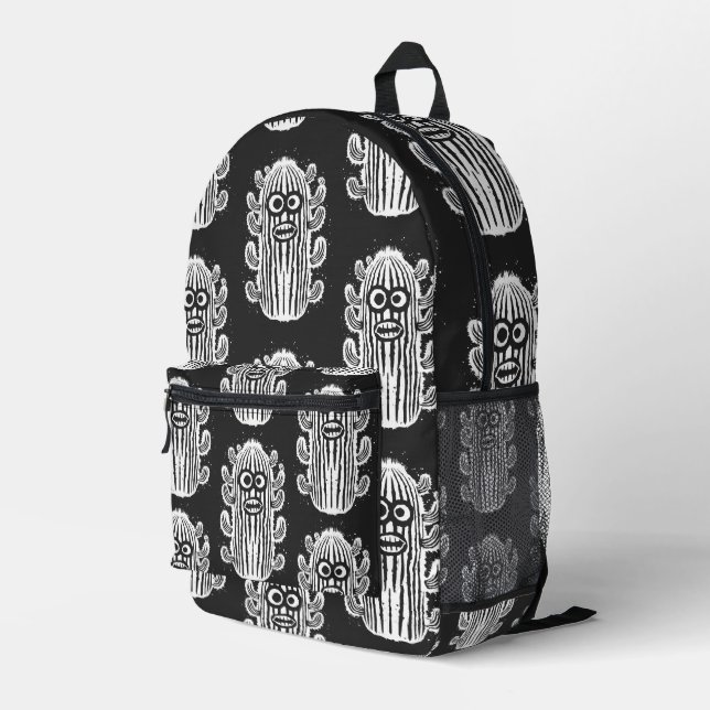 Schockkaktus Bedruckter Rucksack (Rückseitige Ecke Rechts)