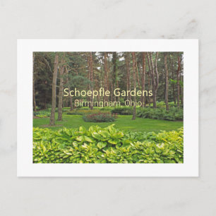 SCHOEPFLE GARDEN (OHIO) POSTCARD POSTKARTE