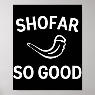 Schofar So Gut Rosh Hashh-Widderhorn Jüdisches Neu Poster