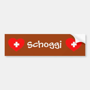 Schoggi (Schweizer Schokolade) Autoaufkleber
