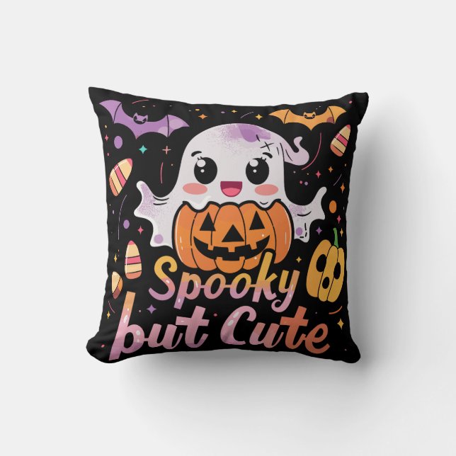 Schokolade, aber Niedlich | ExDesigner | Halloween Kissen (Vorderseite)