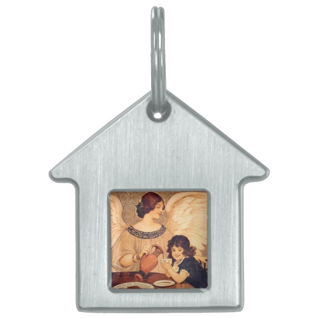 Schokolade Angel Französische Antike Tiermarke (Vorderseite)