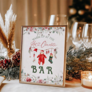 Schokolade Bar Boho Weihnachtsdusche Poster
