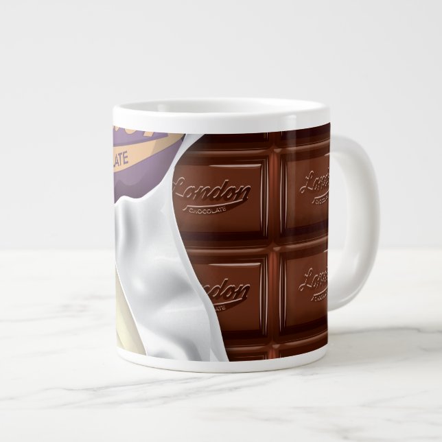 Schokolade-Bar Jumbo-Tasse (Vorderseite Rechts)