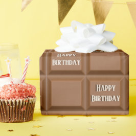 Schokolade Bar zum Geburtstag Geschenkpapier