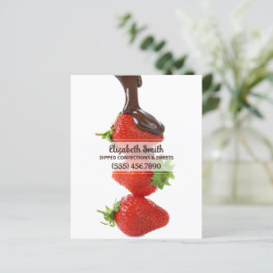 Schokolade bedeckte Erdbeeren Business Stationery