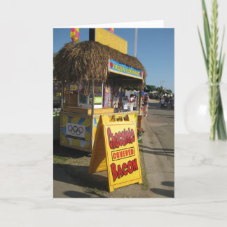 Schokolade bedeckte Speck-Geburtstags-Karte Karte