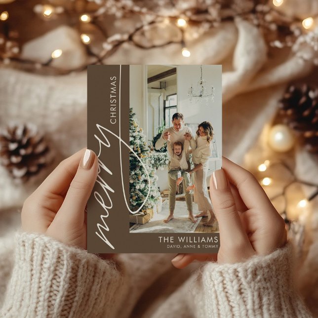 Schokolade Braun Modernes Foto Weihnachten (Von Creator hochgeladen)