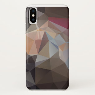 Schokolade Braun und Pastel Pyramide Kunst iPhone X Hülle