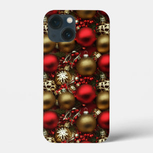 Schokolade Braun und Ruby Rote Weihnachtsschmuck Case-Mate iPhone Hülle