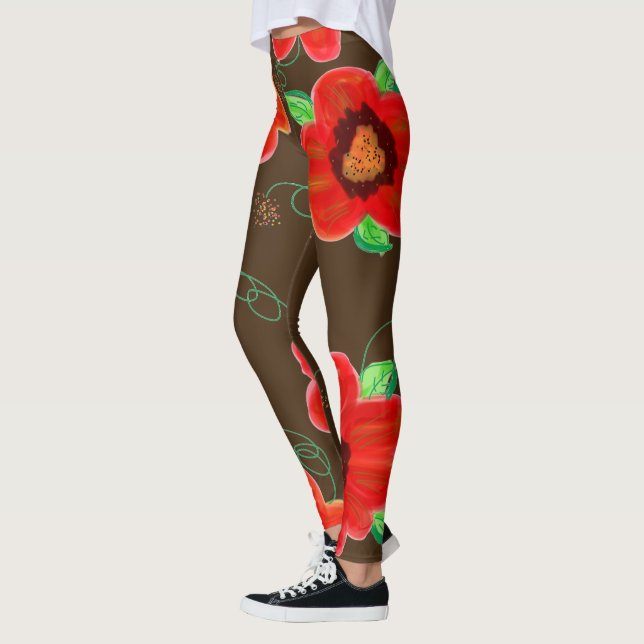 Schokolade Braune Leggings (Links)