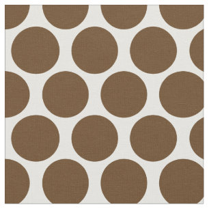 Schokolade Braune Mod Dots Stoff