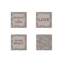 Schokolade Brauner Creme Blush Zebra Glitzer Quote