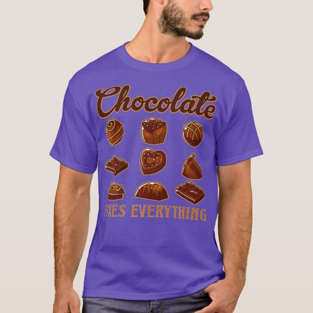 Schokolade bringt alles süße dunkle Zutaten T-Shirt (Vorderseite)