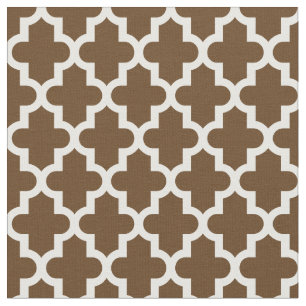 Schokolade Brown marokkanische Print Stoff