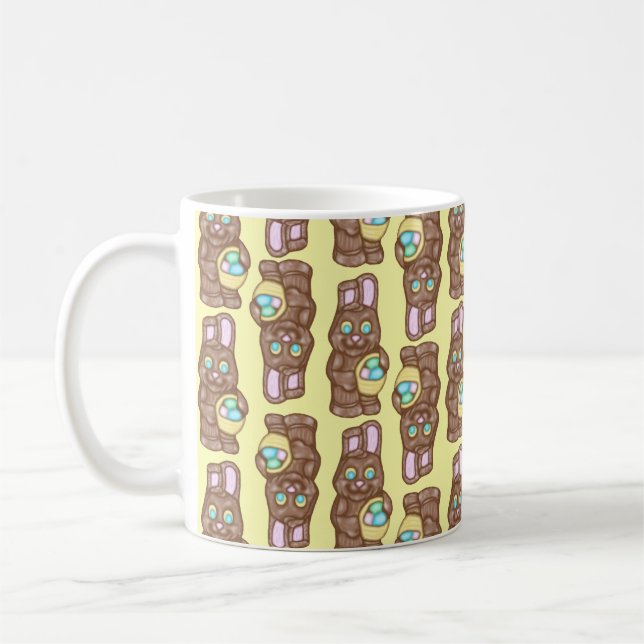 Schokolade Bunnies - Gelbe Tasse (Links)