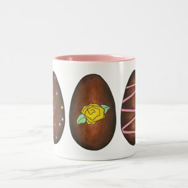 Schokolade Buttercreme Ostercreme Ei Süßigkeiten Zweifarbige Tasse (Mittel)