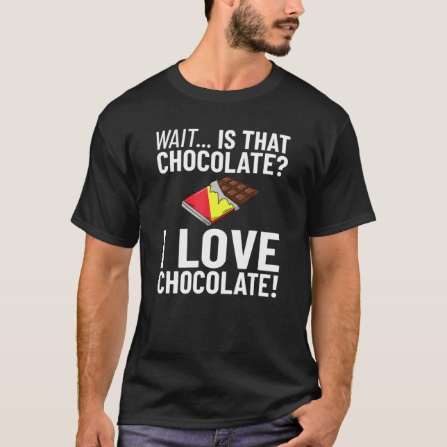 Schokolade Candy Bar Choco Dark Keto T-Shirt (Vorderseite)