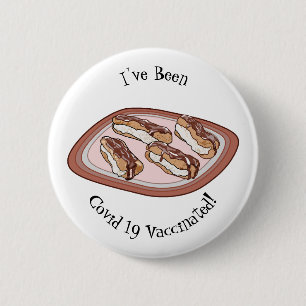 Schokolade Cartoon Illustration Button