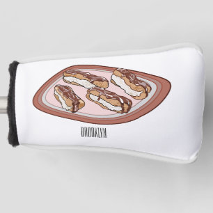 Schokolade Cartoon Illustration Golf Headcover