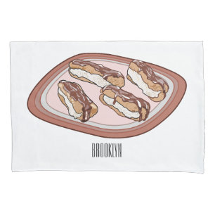Schokolade Cartoon Illustration Kissenbezug