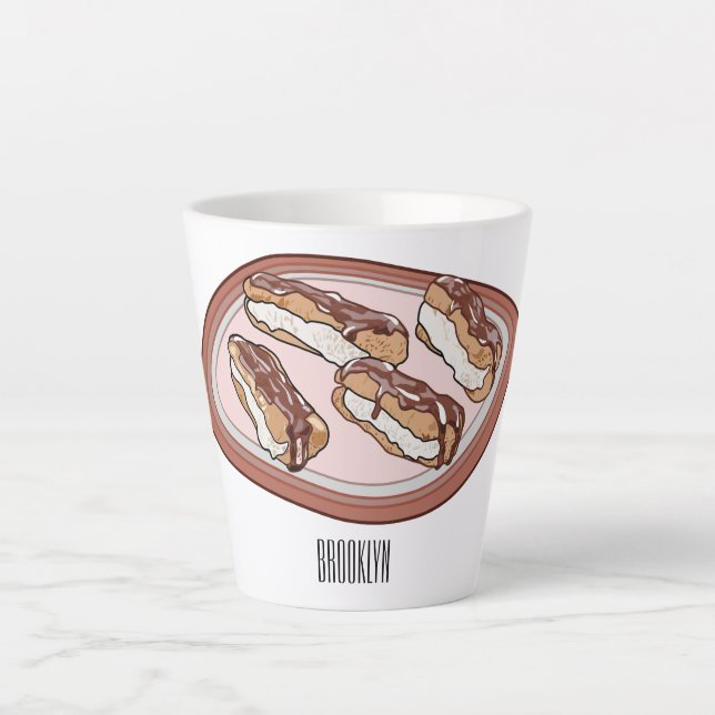 Schokolade Cartoon Illustration Milchtasse (Vorderseite)