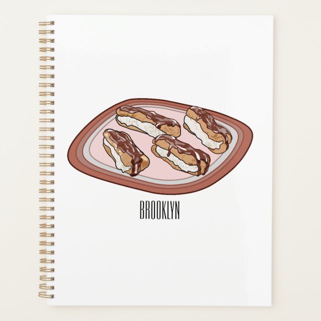 Schokolade Cartoon Illustration Planer (Vorderseite)