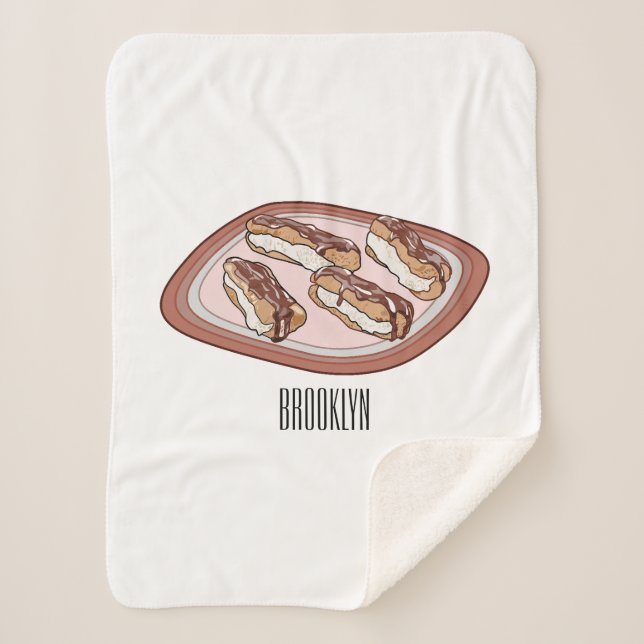 Schokolade Cartoon Illustration Sherpadecke (Vorderseite)