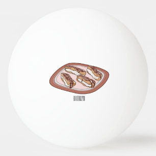 Schokolade Cartoon Illustration Tischtennisball