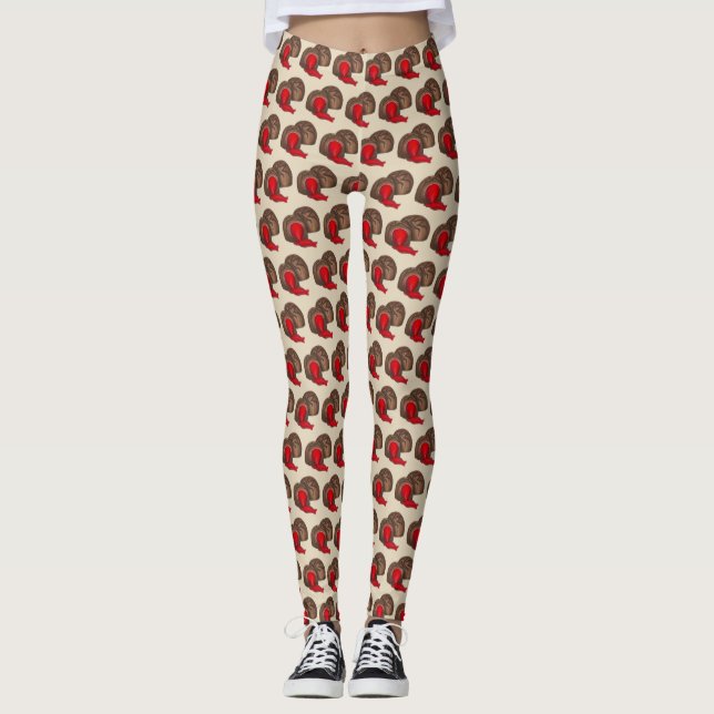 Schokolade Cherry Cordial Valentine's Candy Leggings (Vorderseite)