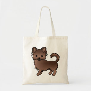 Schokolade Chihuahua Niedlicher Cartoon Dog Tragetasche