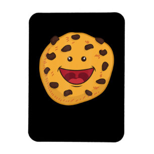 Schokolade Chip Cookie Gesicht Halloween Magnet