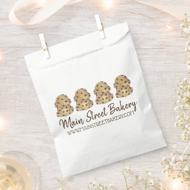 Schokolade Chip Cookie Teig Bäckerei Verkauf Geschenktütchen (Ausgeschnitten)
