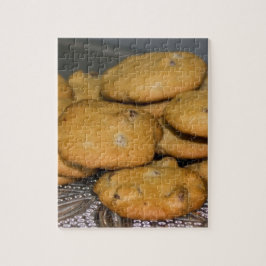 Schokolade Chip Cookies auf Platter-Foto