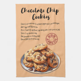 Schokolade Chip Cookies Backen Rezept Geschirrtuch